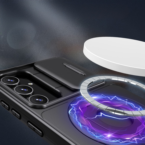 Etui do Samsung Galaxy S23 FE, Military Magnet, do MagSafe, czarne