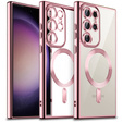 Etui do Samsung Galaxy S23 Ultra, Electro MagSafe, różowe rose gold