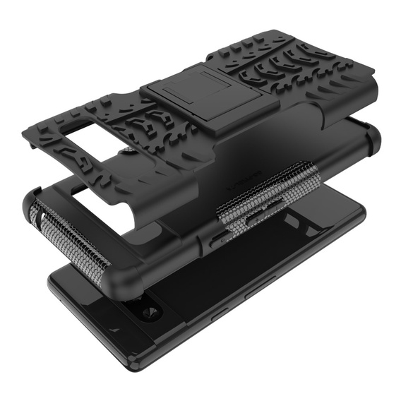 Etui do Google Pixel 7a, pancerne z podstawką, Kickstand Shockproof, Czarne