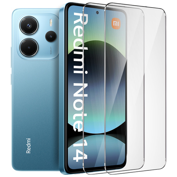 2x Szkło Hartowane ERBORD 9H Hard Glass do Xiaomi Redmi Note 14 4G – codzienna ochrona w eleganckim wydaniu