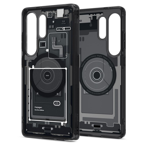 Etui Spigen do Samsung Galaxy S25 Ultra, Ultra Hybrid, Zero One + Szkło Hartowane 9H