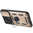 Etui pancerne do Motorola Moto G60, CamShield Slide, złote