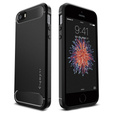 Etui Spigen do iPhone 5 5S SE, Rugged Armor, czarne