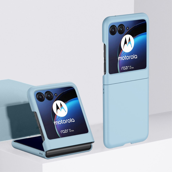 Etui PC Case do Motorola Razr 40 Ultra 5G, Niebieskie