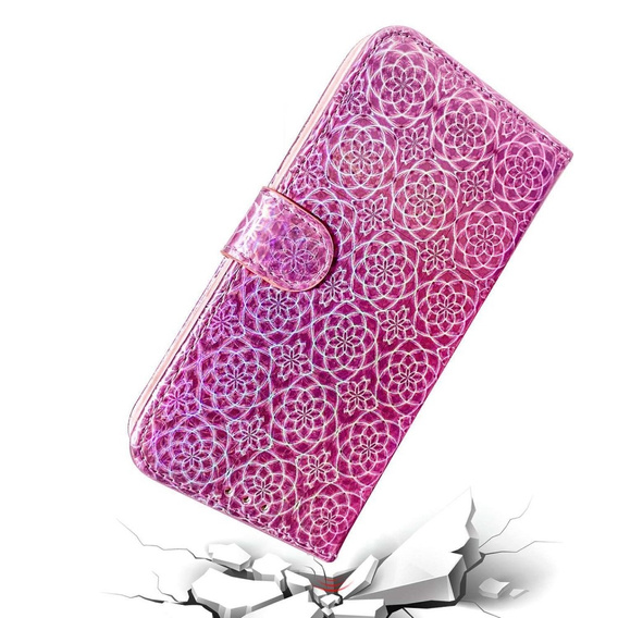 Etui z klapką do Oppo A17, Wallet, Mandala różowe