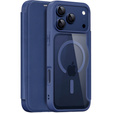 Etui Dux Ducis do iPhone 17 Pro, Skin X Pro,  z klapką, do MagSafe, granatowe