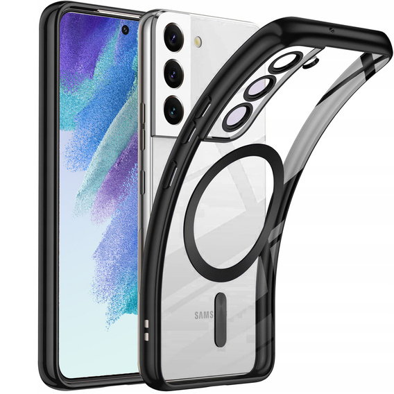 Etui do Samsung Galaxy S21 FE, Electro MagSafe, czarne + Szkło na ekran