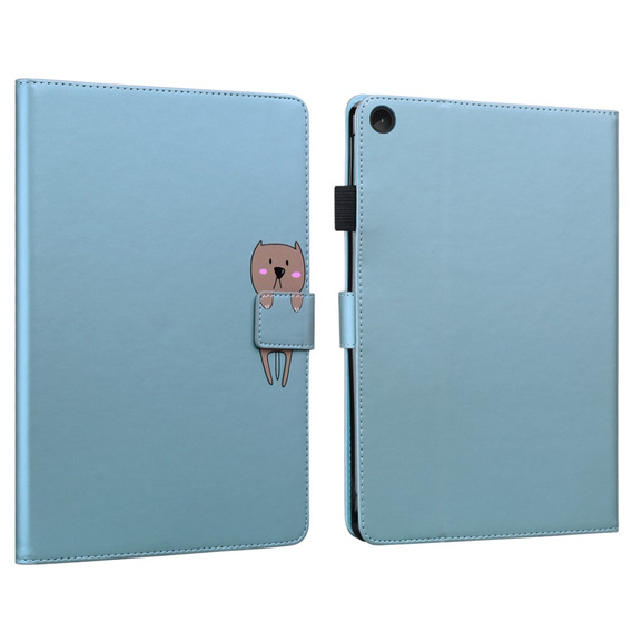 Etui do Lenovo Tab M10 Plus 10.6 Gen 3, z klapką, animal, niebieskie