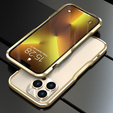 Etui LUPHIE do iPhone 13 Pro, Armor Bumper, złote