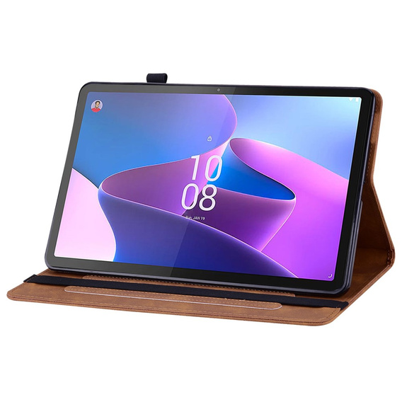Etui do Lenovo Tab P11 Gen 2 TB350FU TB350XU 11.5", Wallet Pen Slot, brązowe