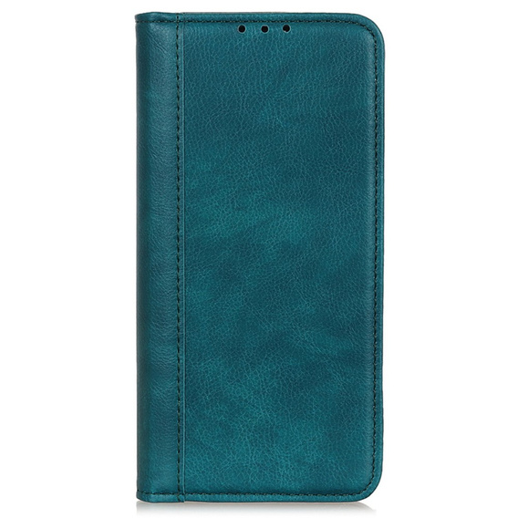 Skórzane Etui do Samsung Galaxy S24 Ultra, Wallet Litchi Leather, zielone
