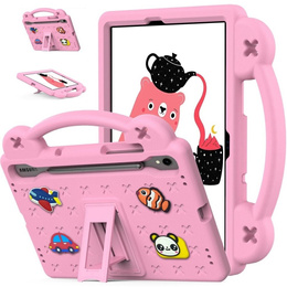 Etui do Samsung Galaxy Tab S7/S8/S9, Cute Patterns, z podstawką, Różowe