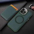 Etui do iPhone 14 Pro Max, Skin-touch MagSafe, zielone