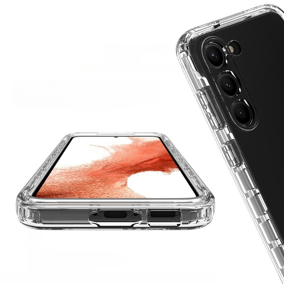 Etui do Samsung Galaxy S23, Shockproof, z folią, przezroczyste
