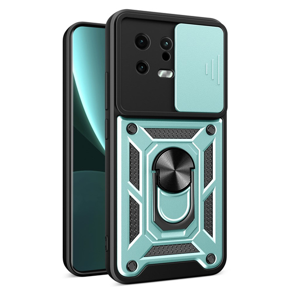 Etui pancerne do Xiaomi 13, CamShield Slide, zielone