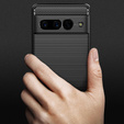 Etui do Google Pixel 7 Pro, Karbon, czarne