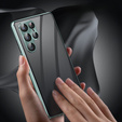 Etui do Samsung Galaxy S23 Ultra, Magnetic Dual Glass, zielone