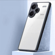 Etui do Xiaomi Redmi Note 13 Pro+, Fusion Hybrid, z ochroną aparatu, przezroczyste / czarne