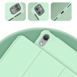 Etui do iPad 11" 2025 A16 (11 gen.) / iPad 10.9" 2022 (10 gen.), Smart Pencil, z miejscem na rysik, zielone