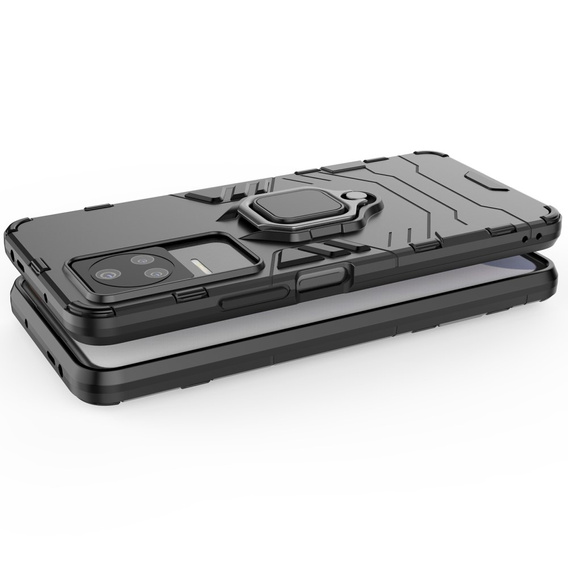 Etui do Xiaomi Poco F4 5G, Kickstand Ring, czarne