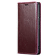 Etui z klapką do Samsung Galaxy A54, ERBORD Waxy Wallet, czerwone