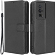 Etui z klapką do Poco F5 Pro 5G, Wallet Smart Magnet, czarne