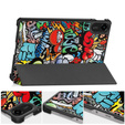 Etui z klapką i wzorem graffiti do Xiaomi Redmi Pad 2