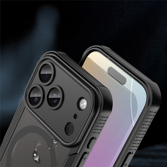 Etui do iPhone 17 Pro Max, do MagSafe, pancerne,  czarne