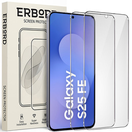 2x Szkło Hartowane ERBORD 9H Hard Glass do Samsung Galaxy S25 FE – codzienna ochrona w eleganckim wydaniu