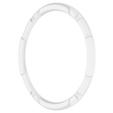 Etui z nakładką bezel ring do Samsung Galaxy Watch 6 Classic 47mm, Białe