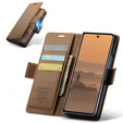 Etui z klapką CASEME Litchi Wallet do Samsung Galaxy Z Fold7 5G
