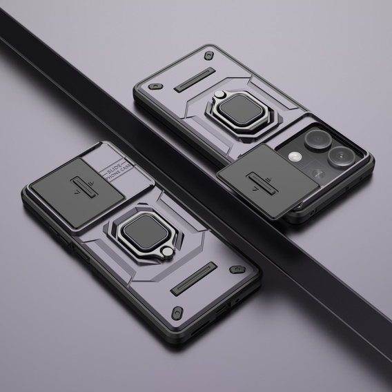 Etui KickStand Camera Lens do Xiaomi Redmi Note 13 5G, fioletowe