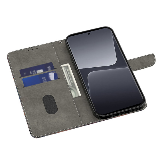 Etui z klapką do Xiaomi Redmi Note 12 4G, Wallet, Butterfly czarne