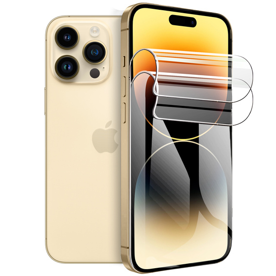 2x Folia Hydrożelowa ERBORD do iPhone 14 Pro – elastyczna ochrona bez kompromisów