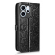 Etui z klapką do Oppo Reno 14F, Wallet Rhombus, czarne