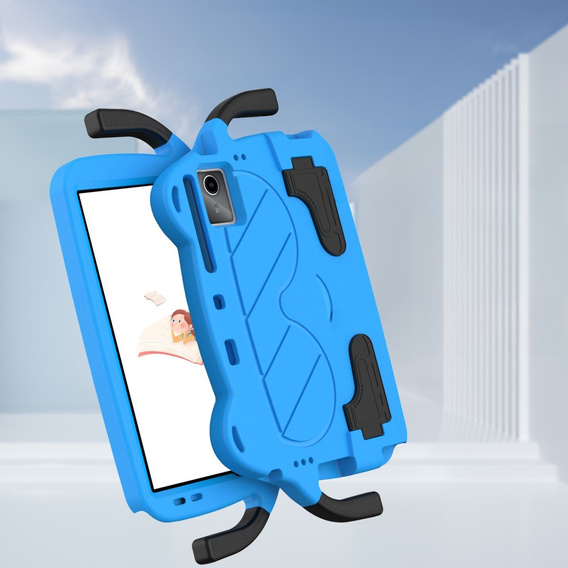 Etui dla dzieci do Xiaomi Redmi Pad SE 11" / Huawei MatePad 11 2021 / DOOGEE T30 Pro / Lenovo Tab M11, dziecięce z uchwytem, niebieskie