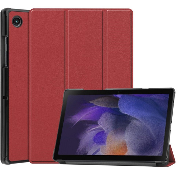 Etui do Samsung Galaxy Tab A8 10.5 SM-X200 SM-X205, Smartcase, bordowe