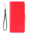 Etui z klapką do Xiaomi Redmi Note 12 5G / POCO X5 5G, Crazy Horse Wallet, czerwone