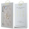 Etui GUESS do iPhone 16E, 4G Big Metal Logo, różowe