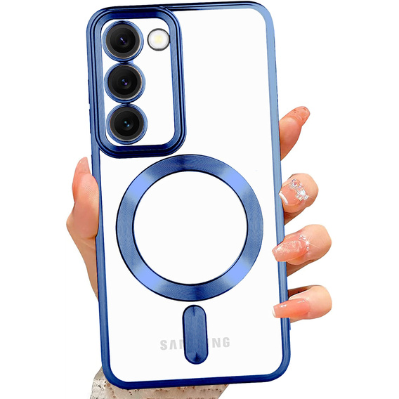 Etui do Samsung Galaxy S23 Plus, Electro MagSafe, granatowe + Szkło na ekran