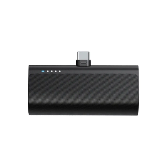 Power bank Blue Star W0556, 5000 mAh, z wbudowanym USB-C – czarny