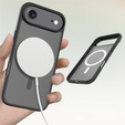 Etui Matt Case do iPhone 17 Air, do MagSafe, półprzezroczyste czarne