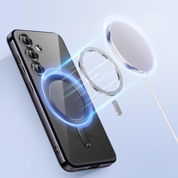Etui do Samsung Galaxy A05s, Electro MagSafe, czarne + Szkło na ekran