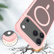 Etui Matt Case do iPhone 17 Pro, do MagSafe, półprzezroczyste różowe