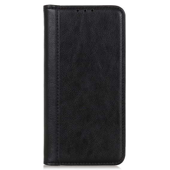 Etui do Sony Xperia 1 V, Wallet Litchi Leather, czarne