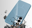Etui do Samsung Galaxy S25 FE, Silicone Lite, do MagSafe ze smyczką, niebieskie