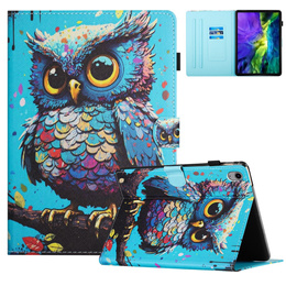 Etui do iPad 11" 2025 A16 (11 gen.) / iPad 10.9" 2022 (10 gen.), z klapką, owl