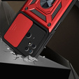 Etui pancerne do Xiaomi Redmi 10C, CamShield Slide, czerwone