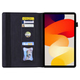 Etui z klapką i kieszeniami na karty do Xiaomi Redmi Pad 2 - Czarne