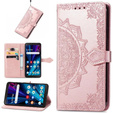 Etui z klapką do Oppo A80, Mandala, różowe rose gold